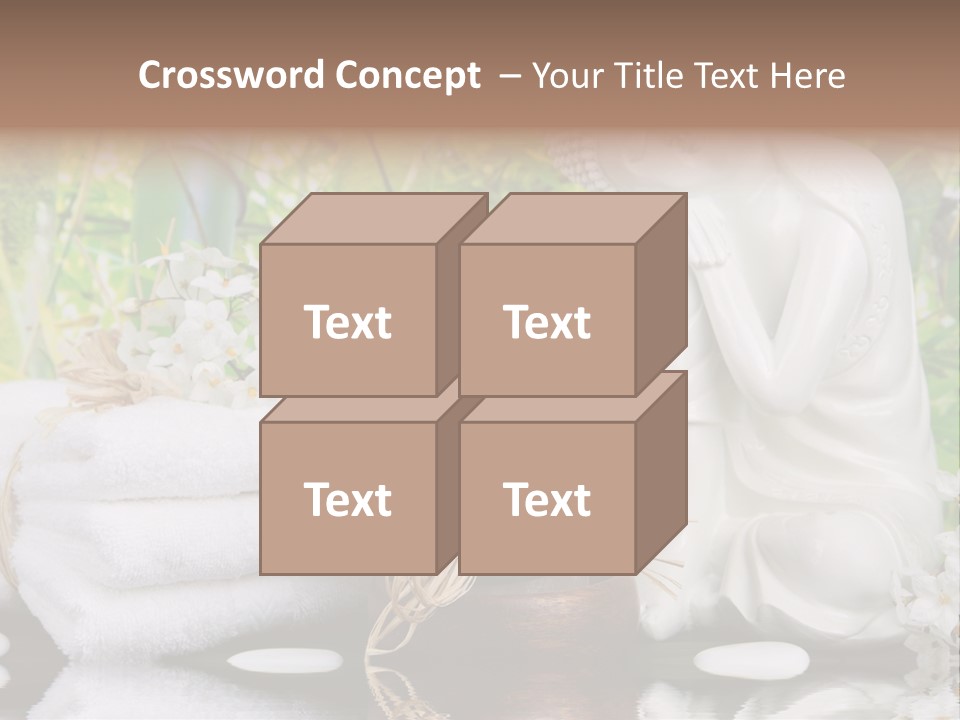 Buddhastatue Ayurveda Tropisch PowerPoint Template
