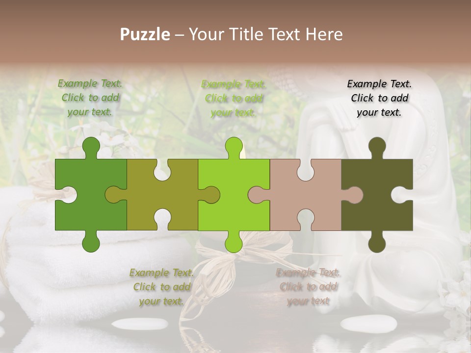 Buddhastatue Ayurveda Tropisch PowerPoint Template