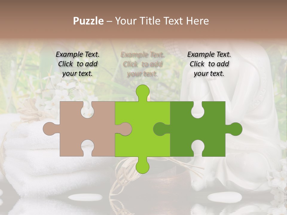 Buddhastatue Ayurveda Tropisch PowerPoint Template