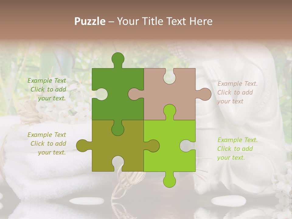 Buddhastatue Ayurveda Tropisch PowerPoint Template