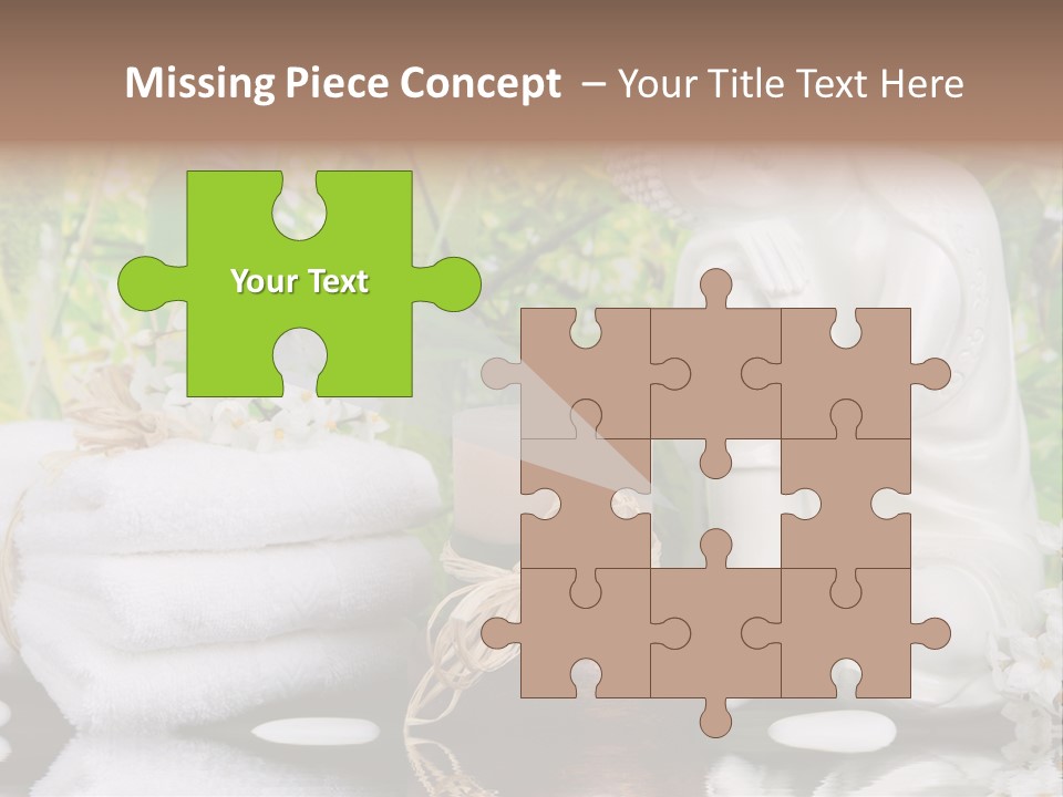 Buddhastatue Ayurveda Tropisch PowerPoint Template