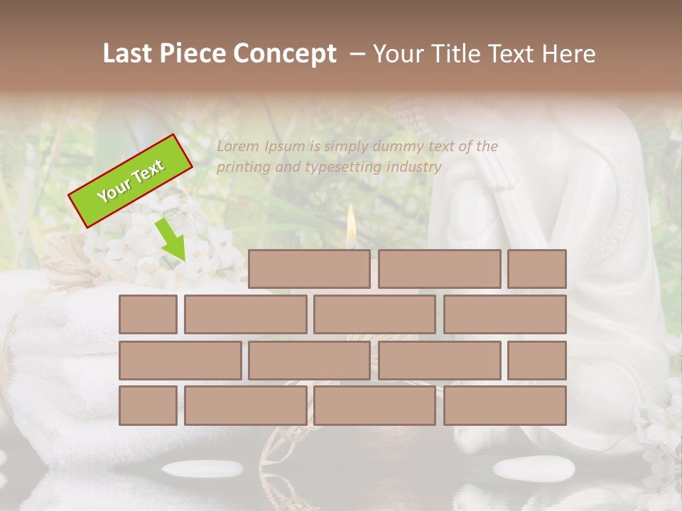 Buddhastatue Ayurveda Tropisch PowerPoint Template