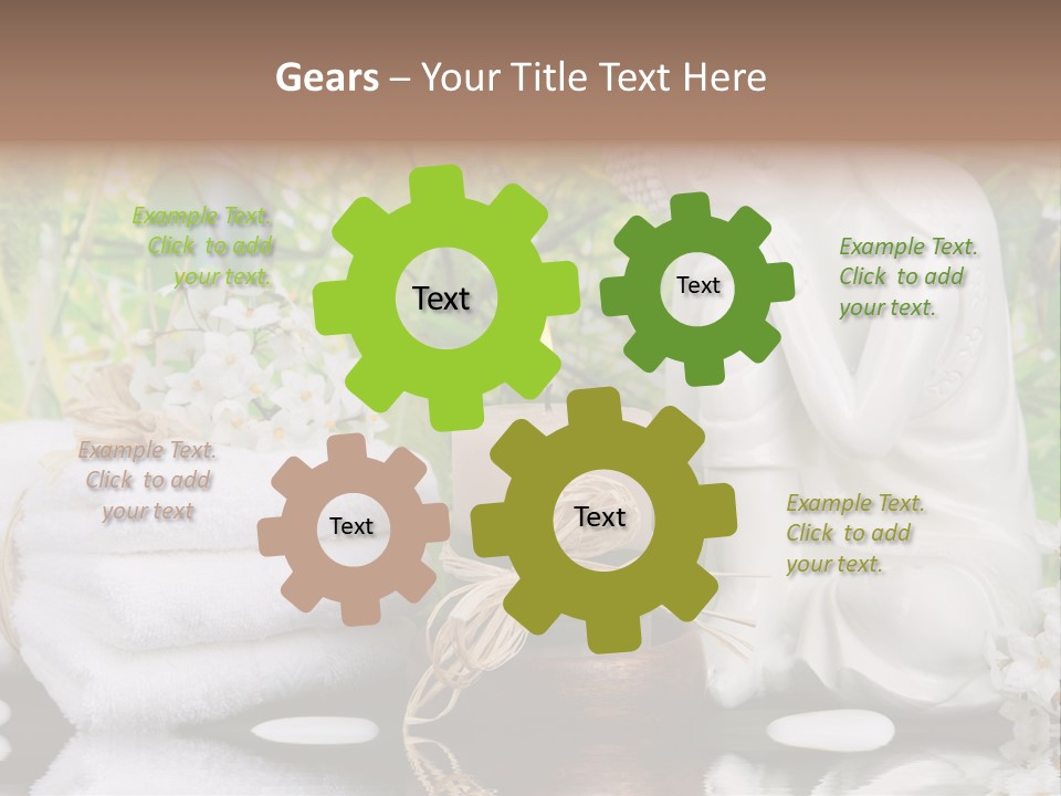 Buddhastatue Ayurveda Tropisch PowerPoint Template