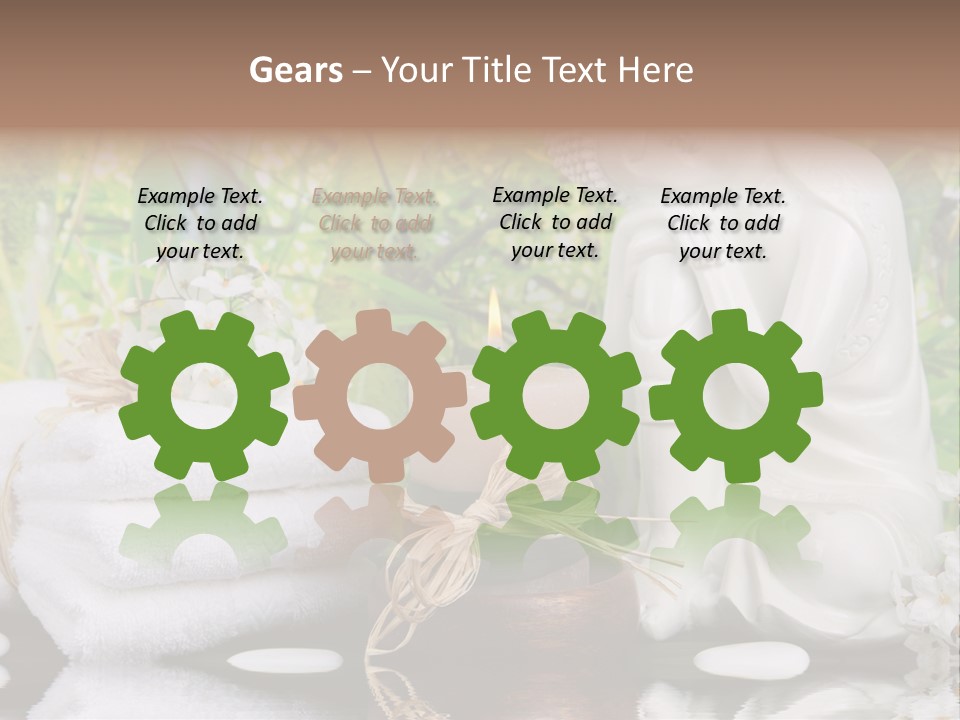 Buddhastatue Ayurveda Tropisch PowerPoint Template