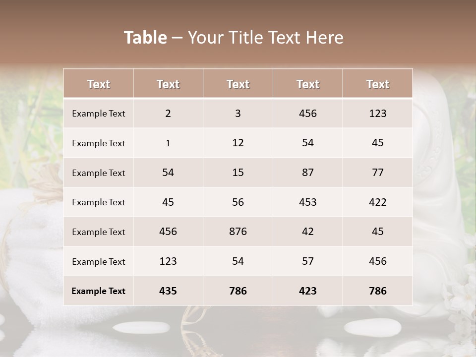 Buddhastatue Ayurveda Tropisch PowerPoint Template