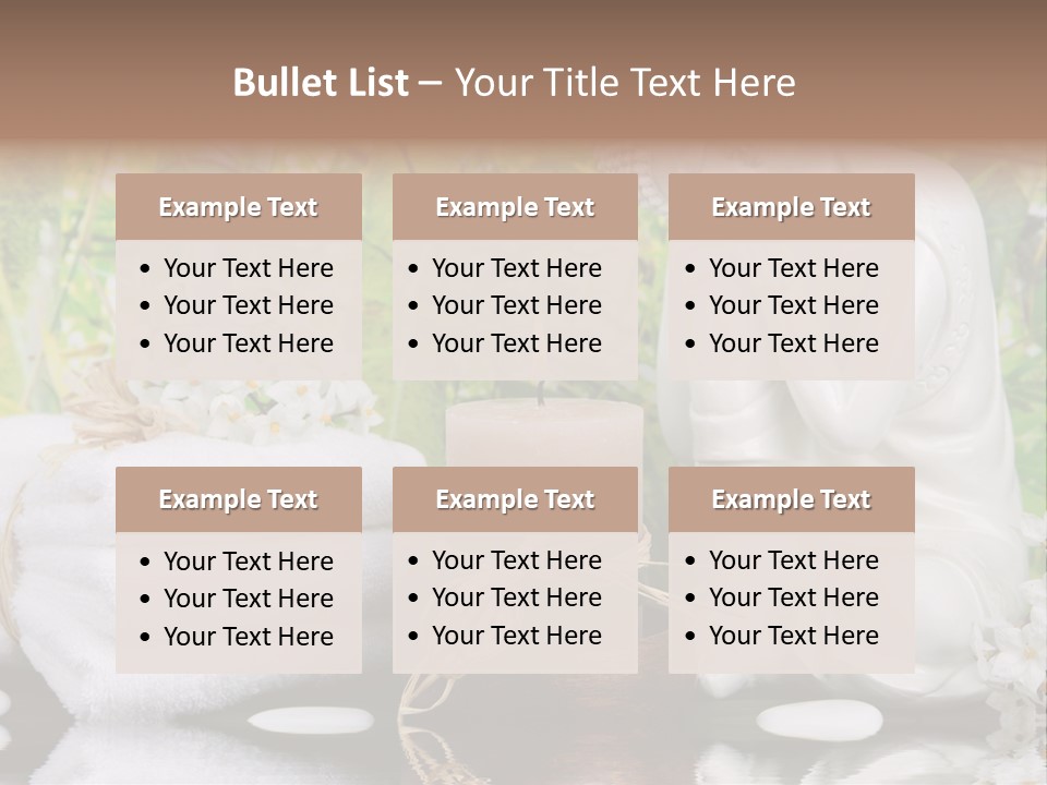 Buddhastatue Ayurveda Tropisch PowerPoint Template