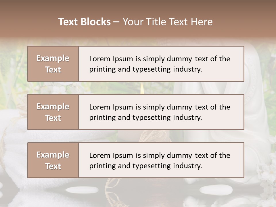 Buddhastatue Ayurveda Tropisch PowerPoint Template