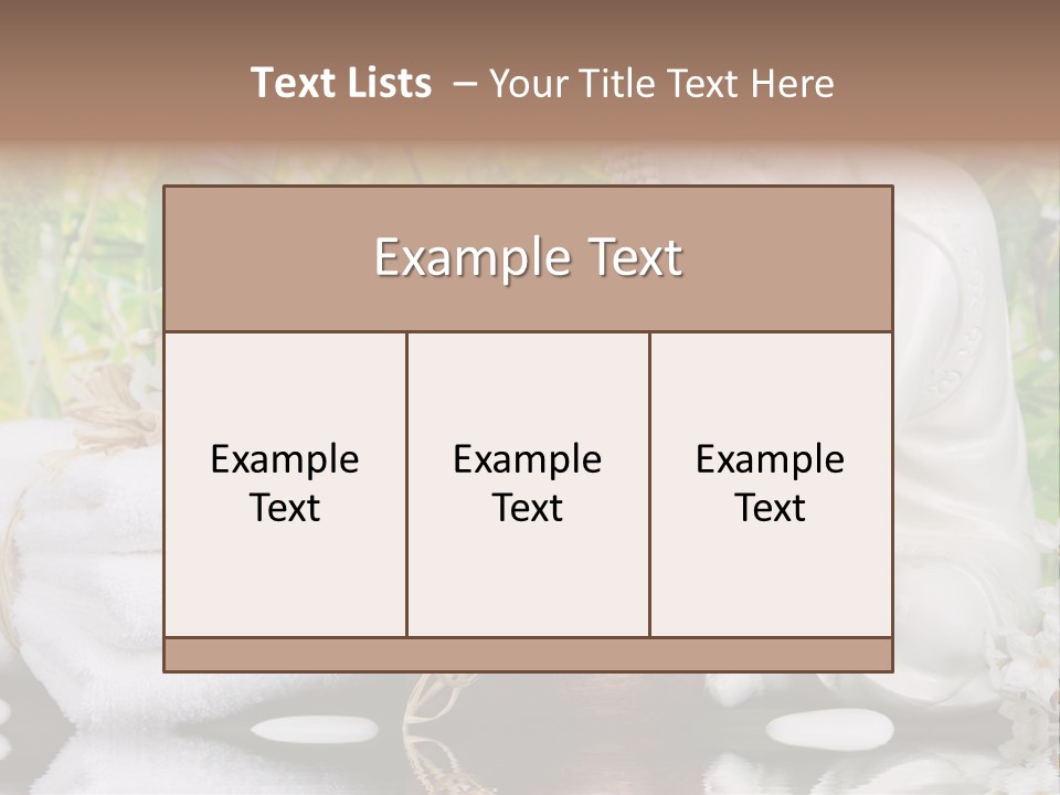 Buddhastatue Ayurveda Tropisch PowerPoint Template