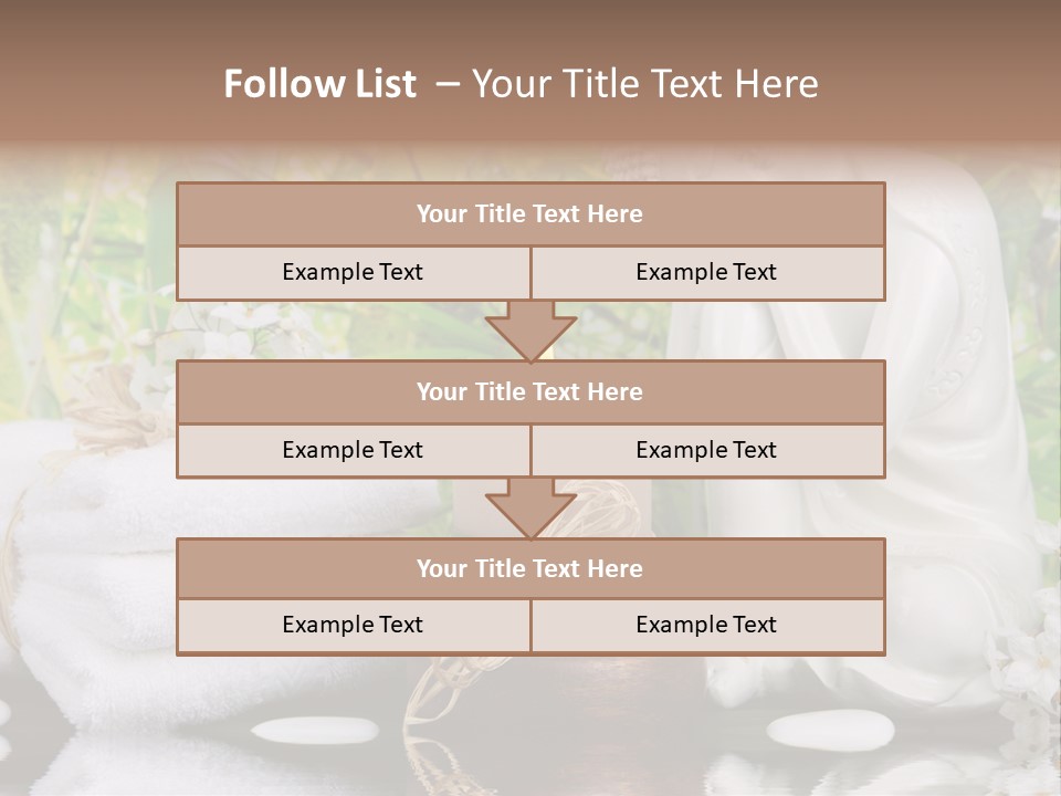 Buddhastatue Ayurveda Tropisch PowerPoint Template
