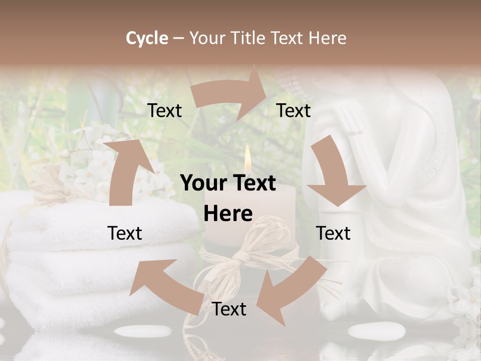 Buddhastatue Ayurveda Tropisch PowerPoint Template