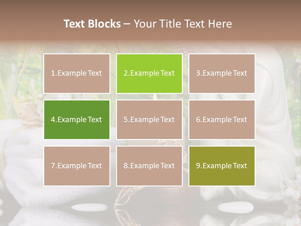 Buddhastatue Ayurveda Tropisch PowerPoint Template