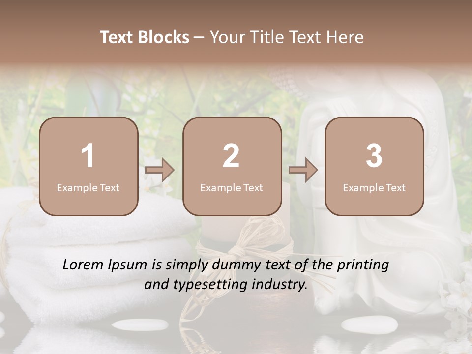 Buddhastatue Ayurveda Tropisch PowerPoint Template