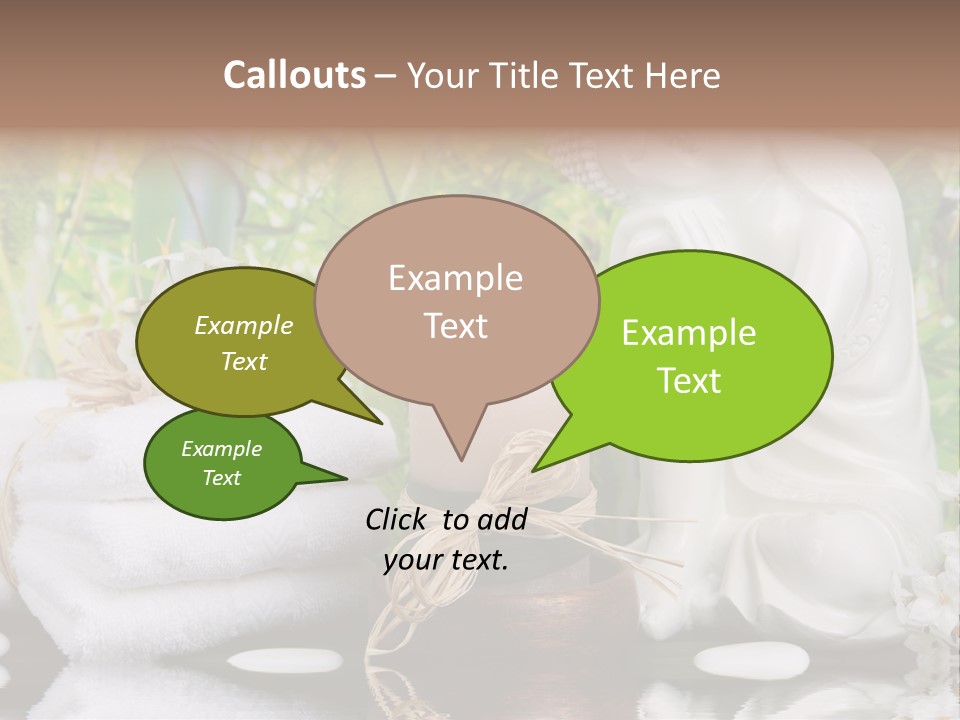 Buddhastatue Ayurveda Tropisch PowerPoint Template