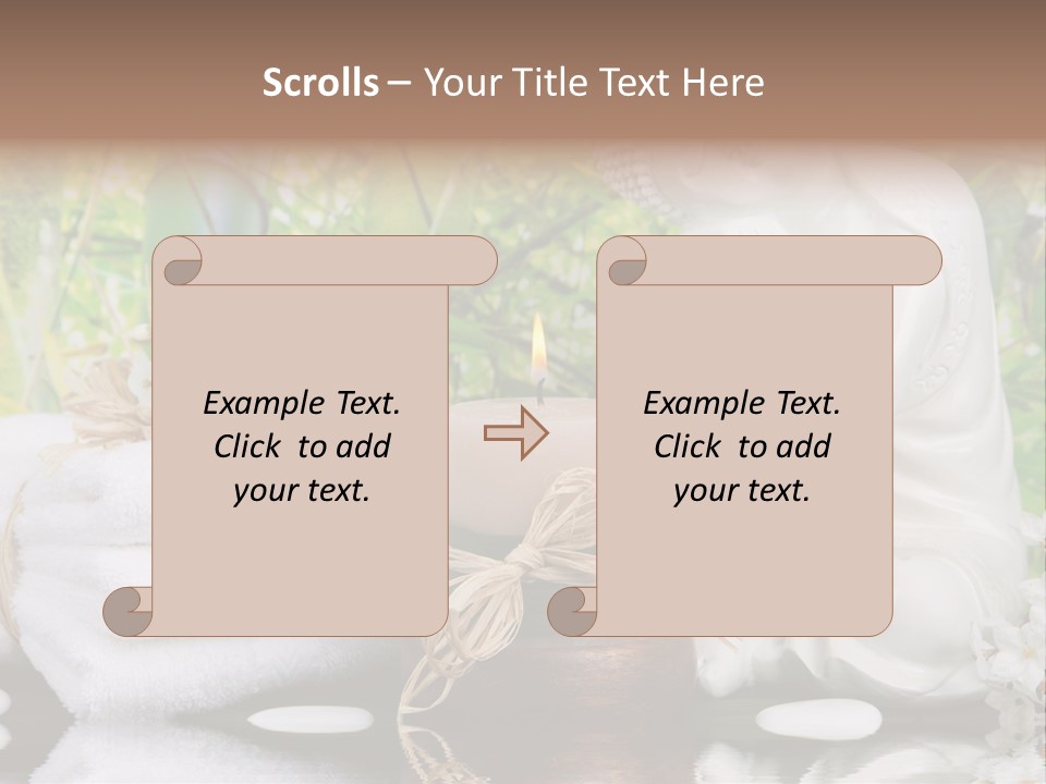 Buddhastatue Ayurveda Tropisch PowerPoint Template