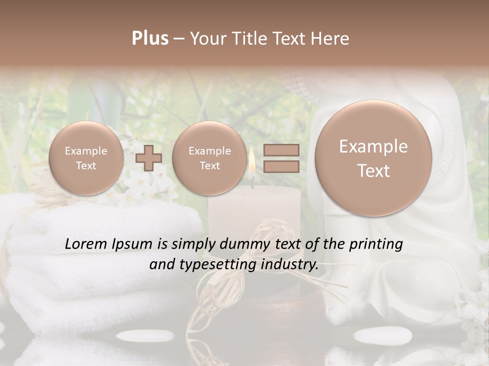 Buddhastatue Ayurveda Tropisch PowerPoint Template