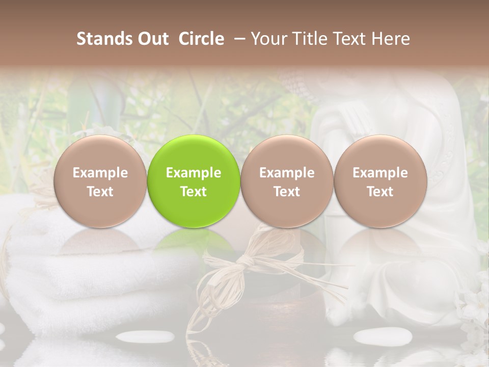 Buddhastatue Ayurveda Tropisch PowerPoint Template