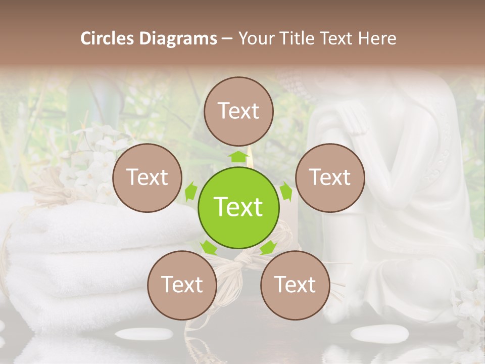 Buddhastatue Ayurveda Tropisch PowerPoint Template