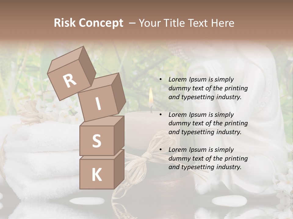 Buddhastatue Ayurveda Tropisch PowerPoint Template