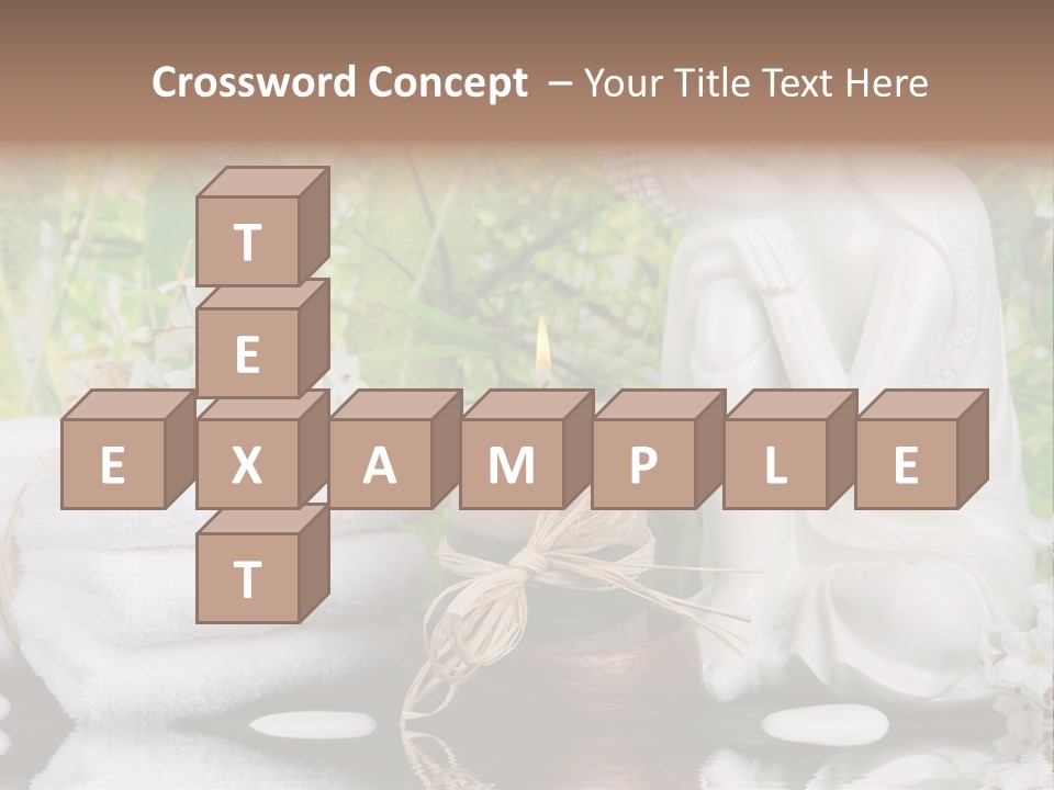 Buddhastatue Ayurveda Tropisch PowerPoint Template