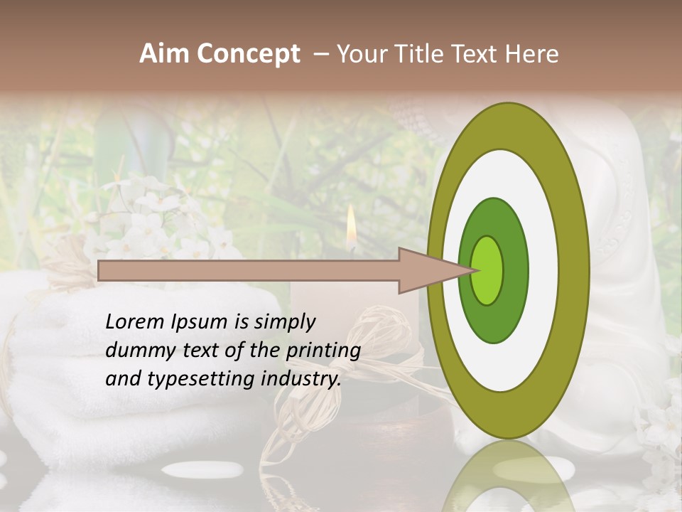 Buddhastatue Ayurveda Tropisch PowerPoint Template