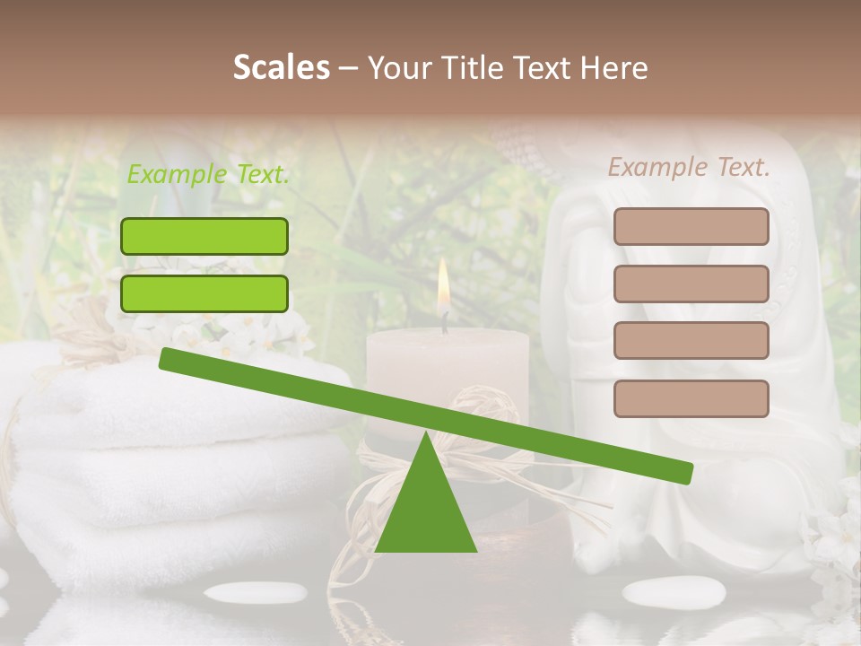 Buddhastatue Ayurveda Tropisch PowerPoint Template