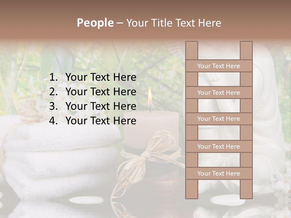 Buddhastatue Ayurveda Tropisch PowerPoint Template