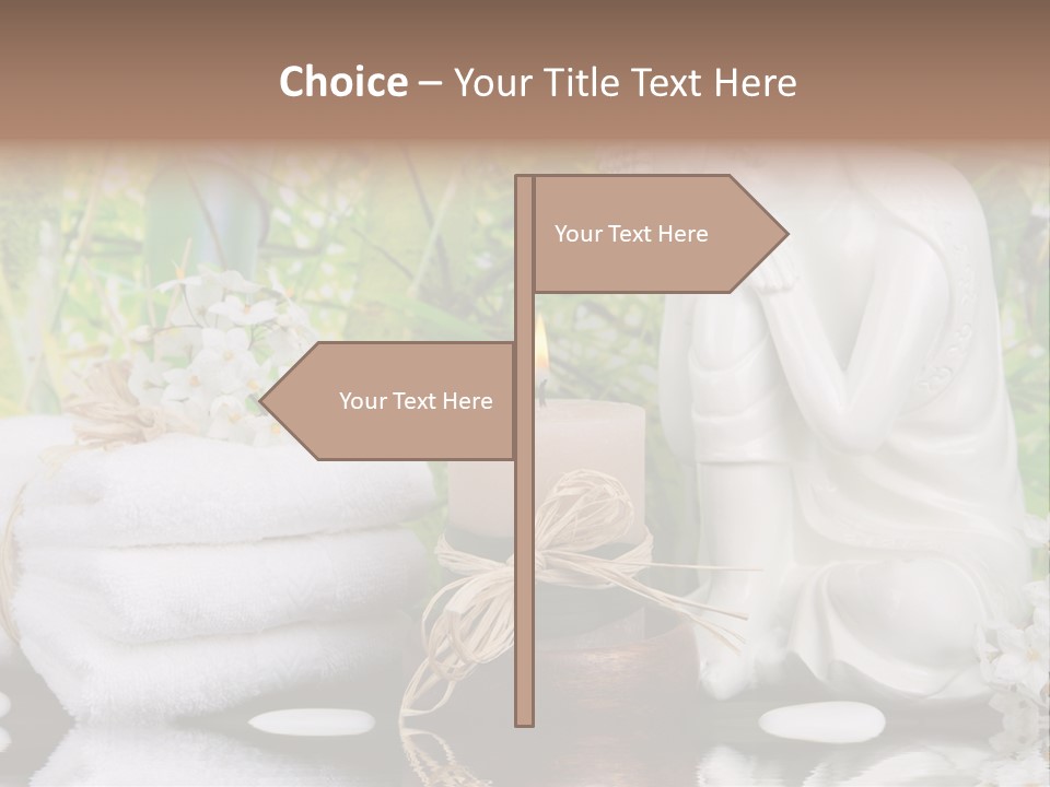 Buddhastatue Ayurveda Tropisch PowerPoint Template