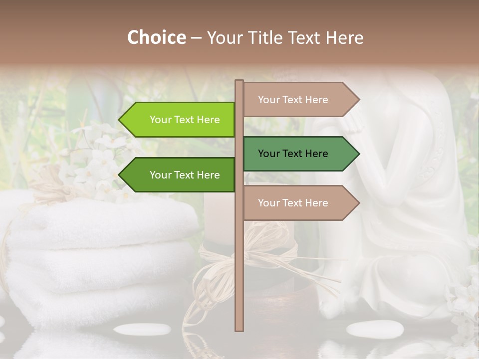 Buddhastatue Ayurveda Tropisch PowerPoint Template