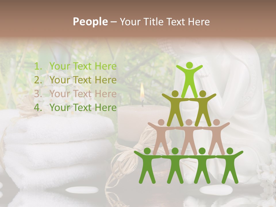 Buddhastatue Ayurveda Tropisch PowerPoint Template