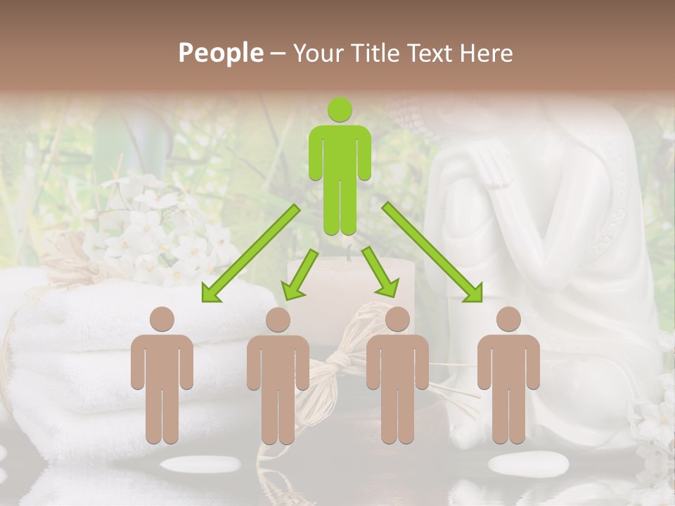 Buddhastatue Ayurveda Tropisch PowerPoint Template