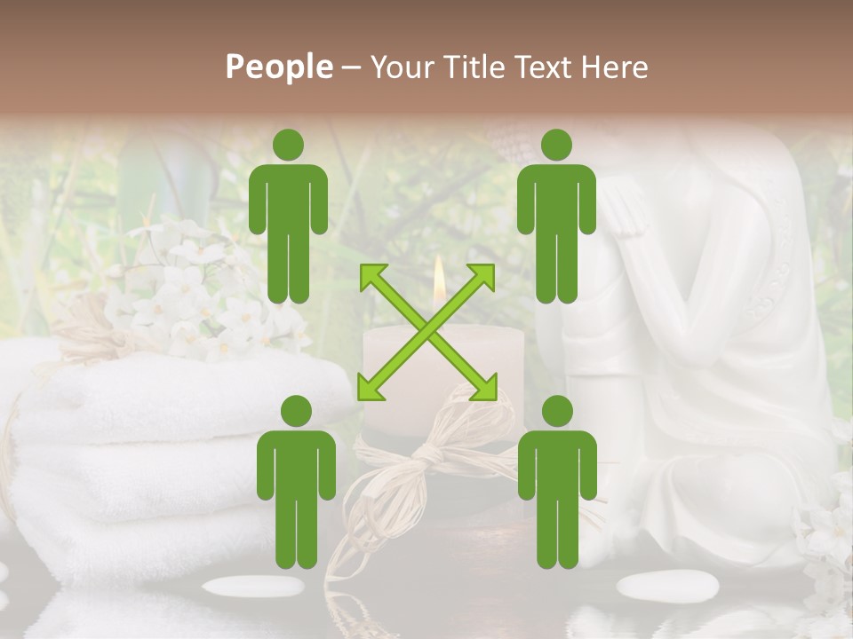 Buddhastatue Ayurveda Tropisch PowerPoint Template
