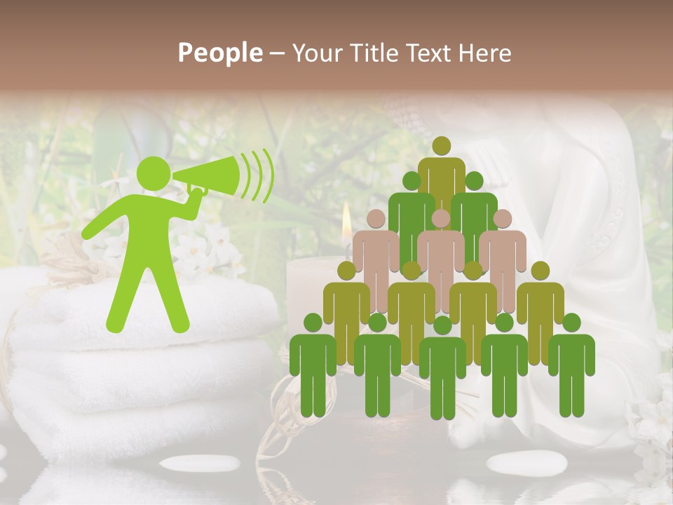 Buddhastatue Ayurveda Tropisch PowerPoint Template