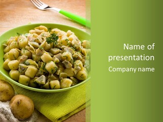 Wood Parsley Nutrition PowerPoint Template