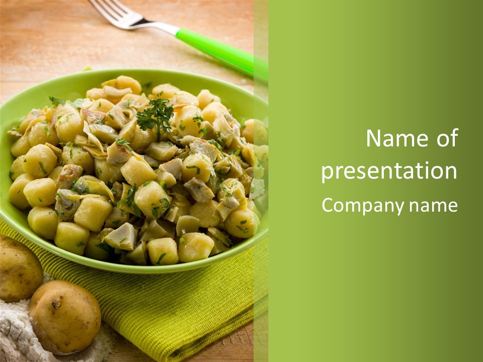Wood Parsley Nutrition PowerPoint Template