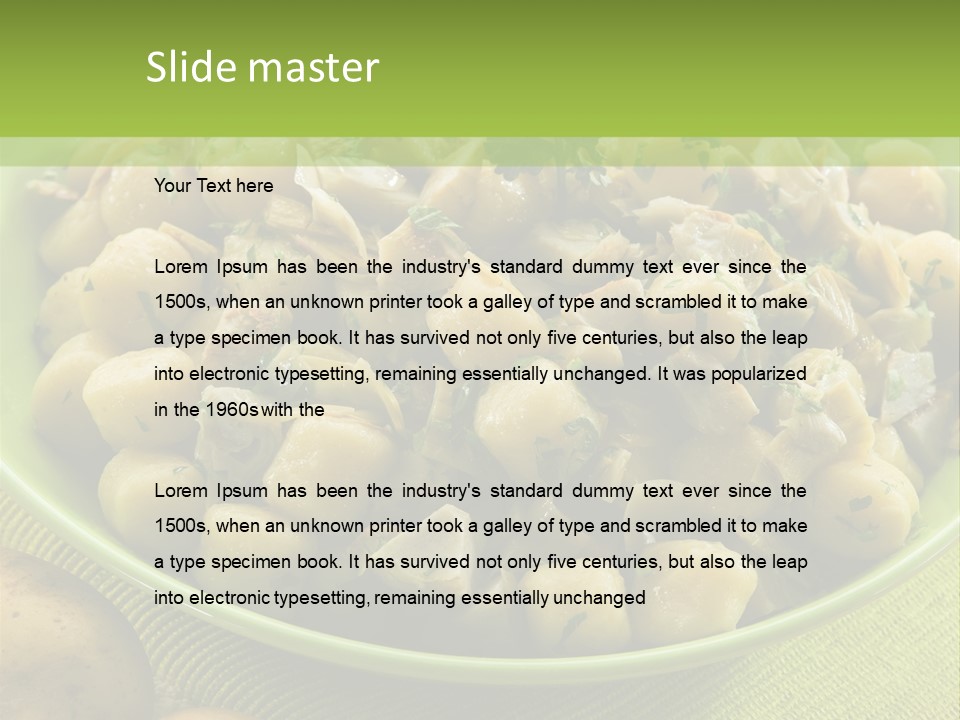 Wood Parsley Nutrition PowerPoint Template