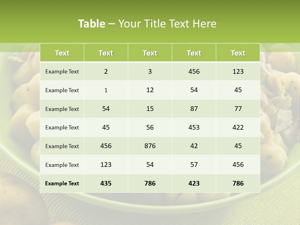 Wood Parsley Nutrition PowerPoint Template