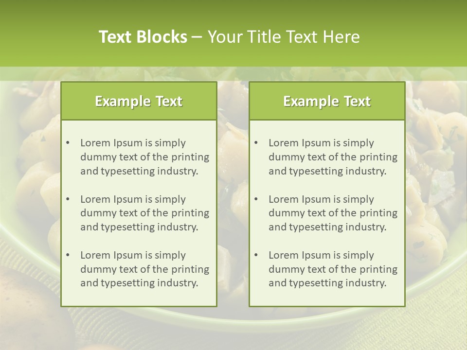 Wood Parsley Nutrition PowerPoint Template