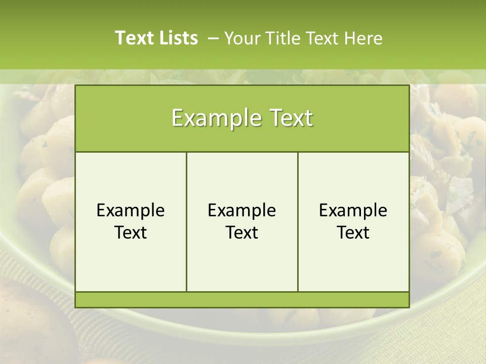 Wood Parsley Nutrition PowerPoint Template