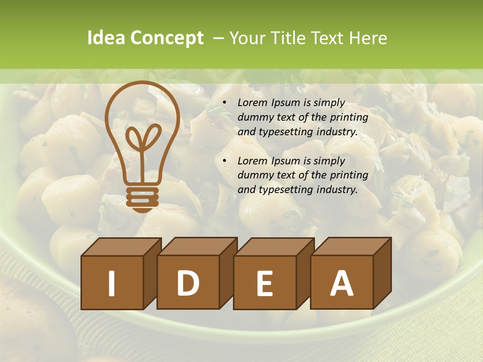 Wood Parsley Nutrition PowerPoint Template