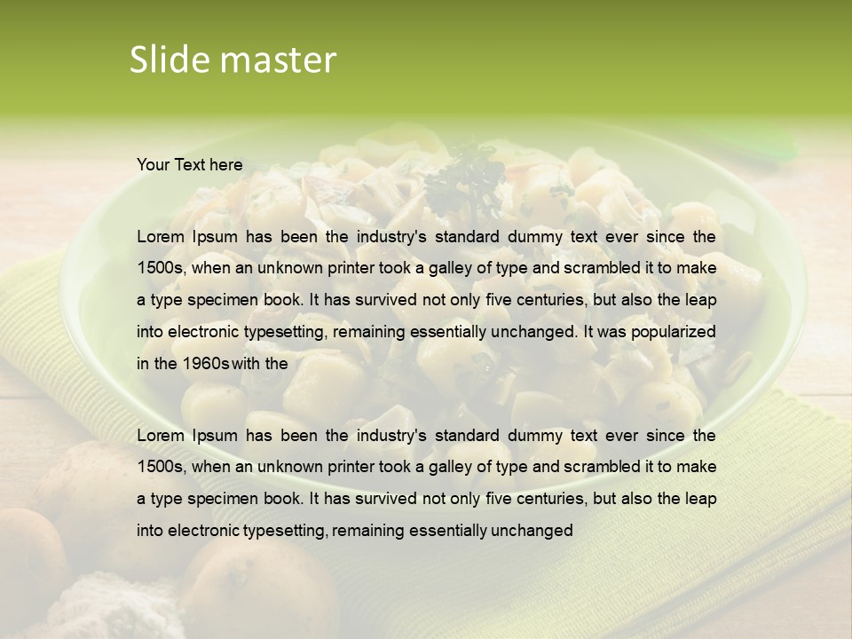 Nature Wooden Cooked PowerPoint Template