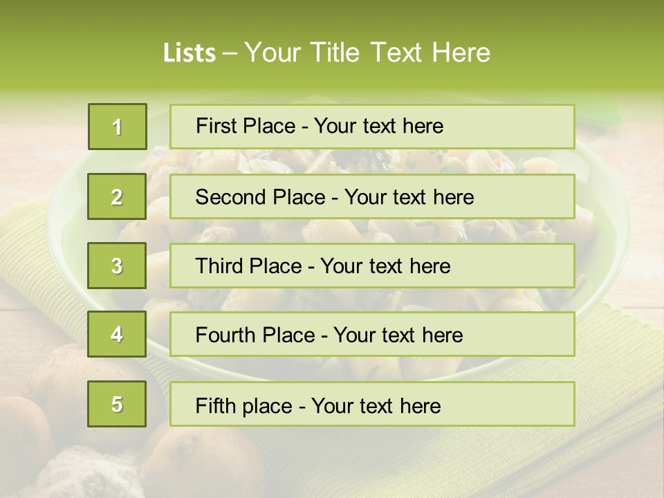Nature Wooden Cooked PowerPoint Template