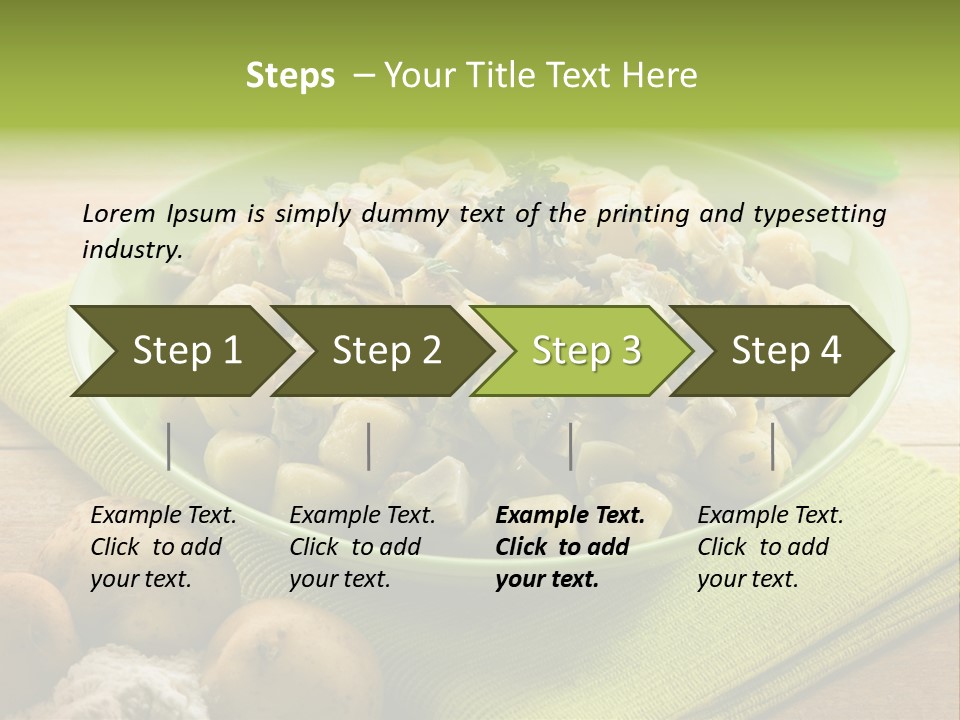 Nature Wooden Cooked PowerPoint Template