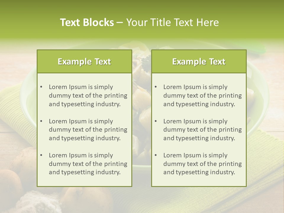 Nature Wooden Cooked PowerPoint Template