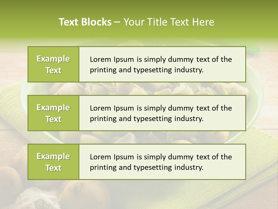 Nature Wooden Cooked PowerPoint Template