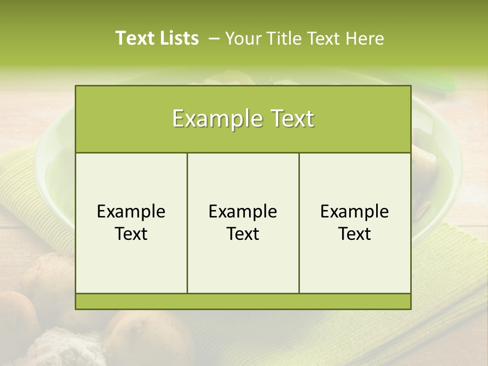 Nature Wooden Cooked PowerPoint Template