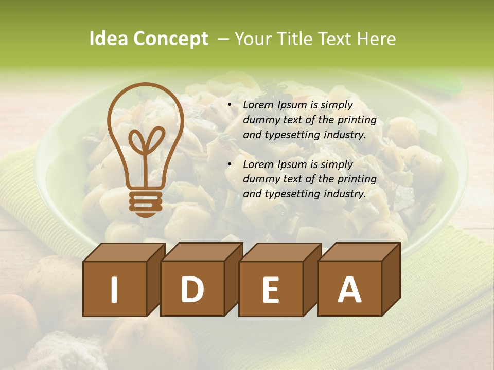 Nature Wooden Cooked PowerPoint Template