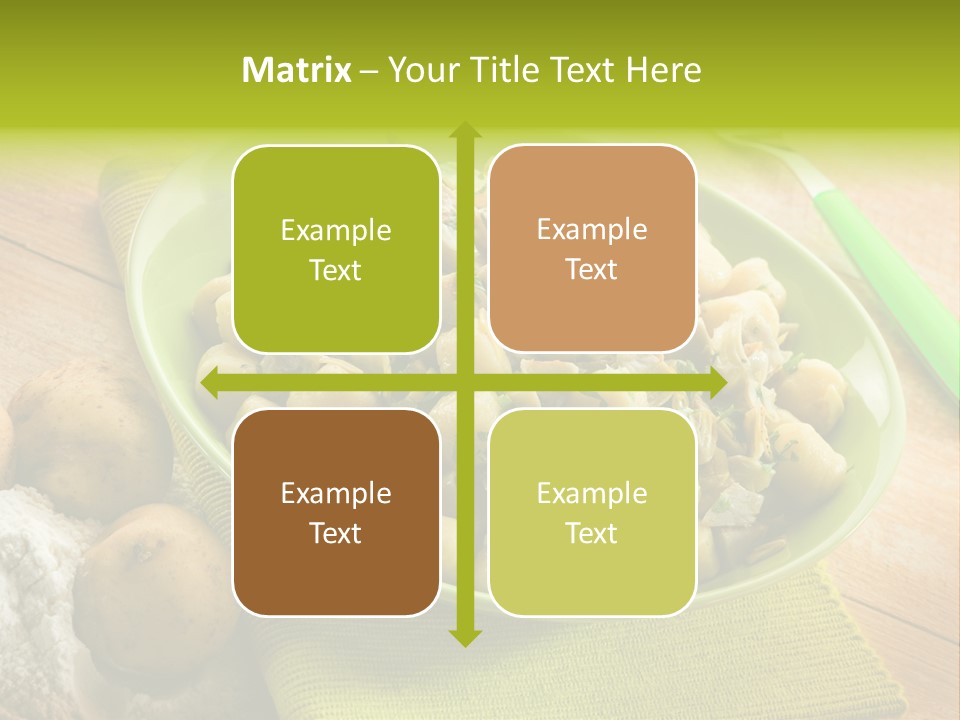 Plate Potato Dish PowerPoint Template