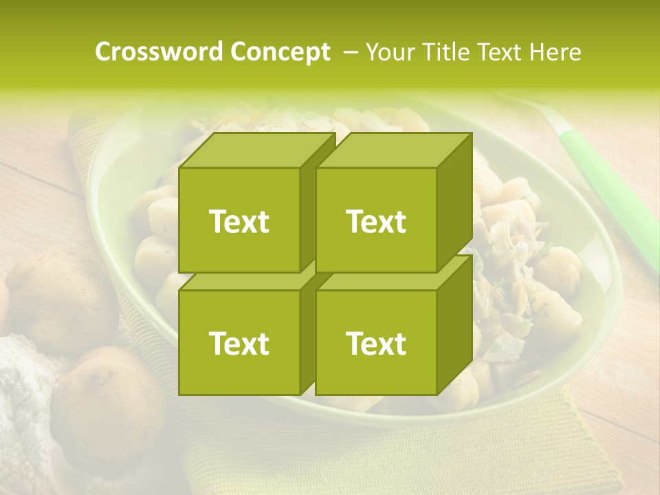 Plate Potato Dish PowerPoint Template