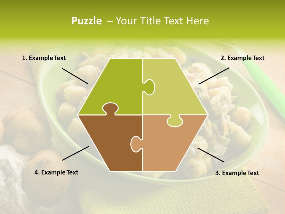 Plate Potato Dish PowerPoint Template