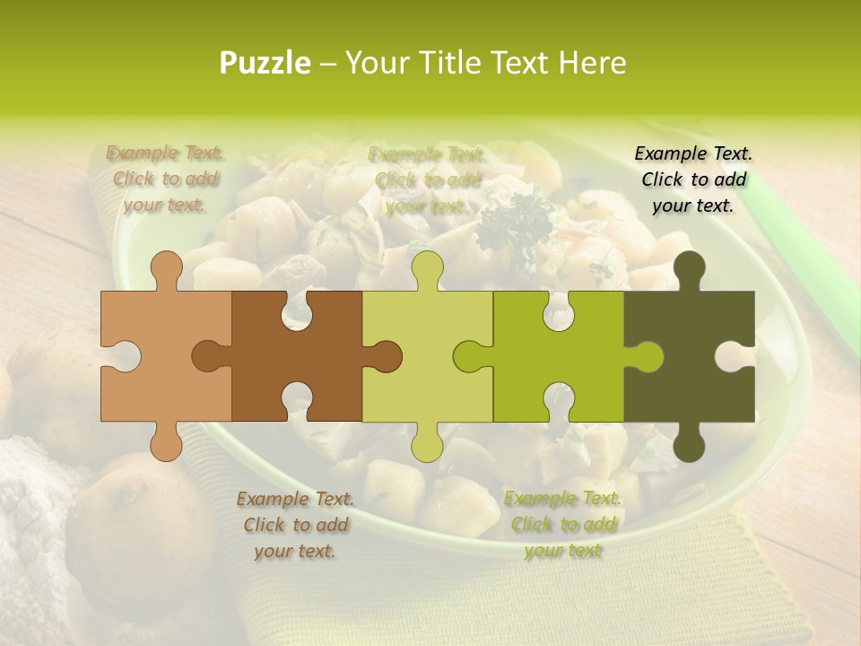 Plate Potato Dish PowerPoint Template